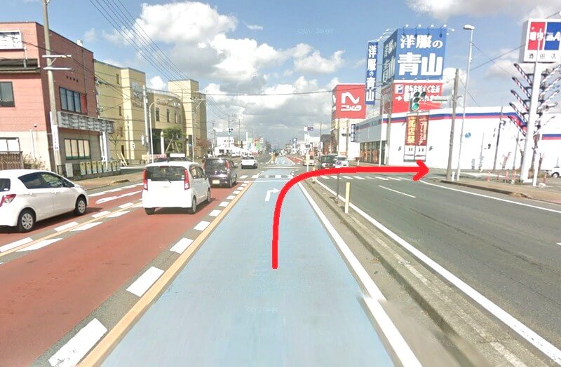 タカラスタンダード 庄内ショールームまでの車の経路