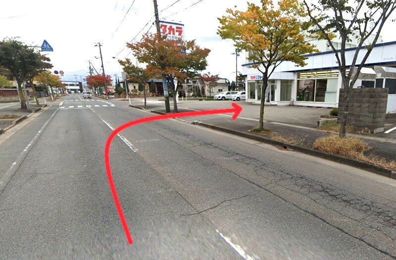 タカラスタンダード 庄内ショールームまでの車の経路
