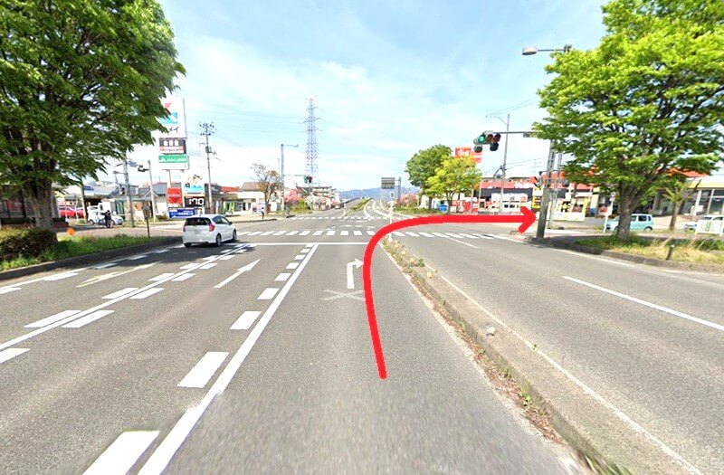 タカラスタンダード 福島ショールームまでの車の経路
