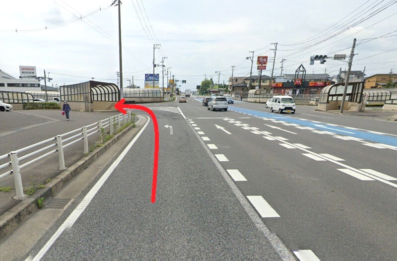 タカラスタンダード 郡山ショールームまでの車の経路