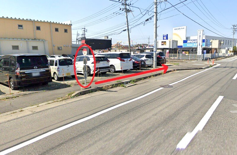 タカラスタンダード 郡山ショールームまでの徒歩経路