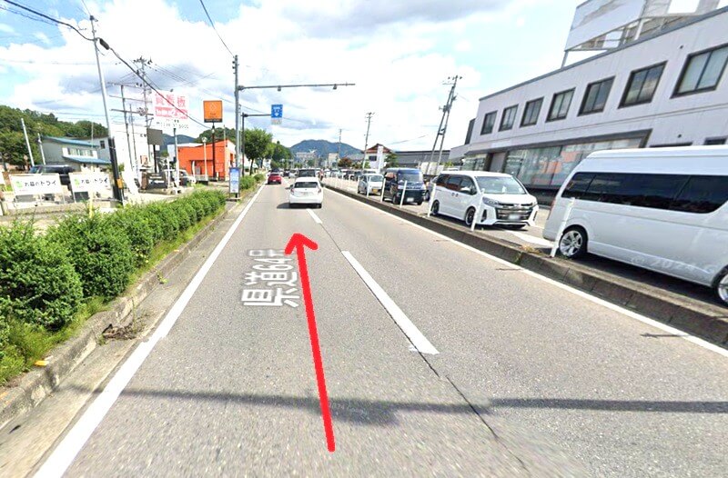 タカラスタンダード 会津ショールームまでの車の経路