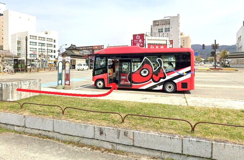 タカラスタンダード 会津ショールームまでの徒歩経路