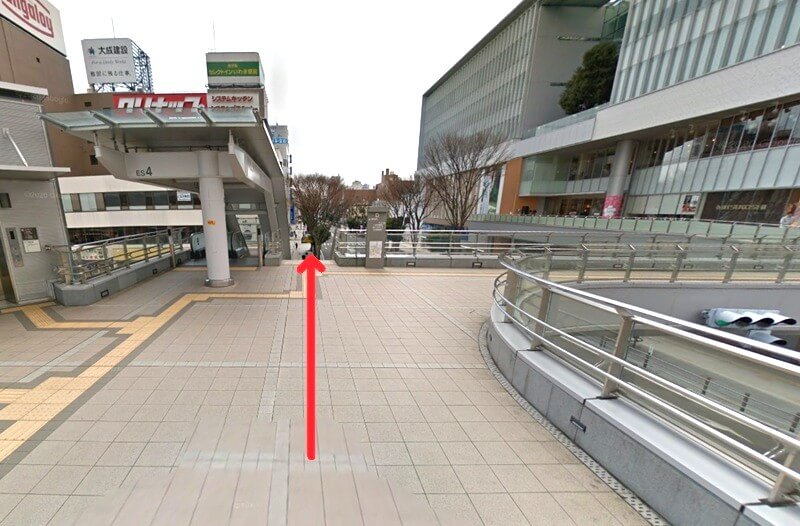 タカラスタンダード いわきショールームまでの徒歩経路