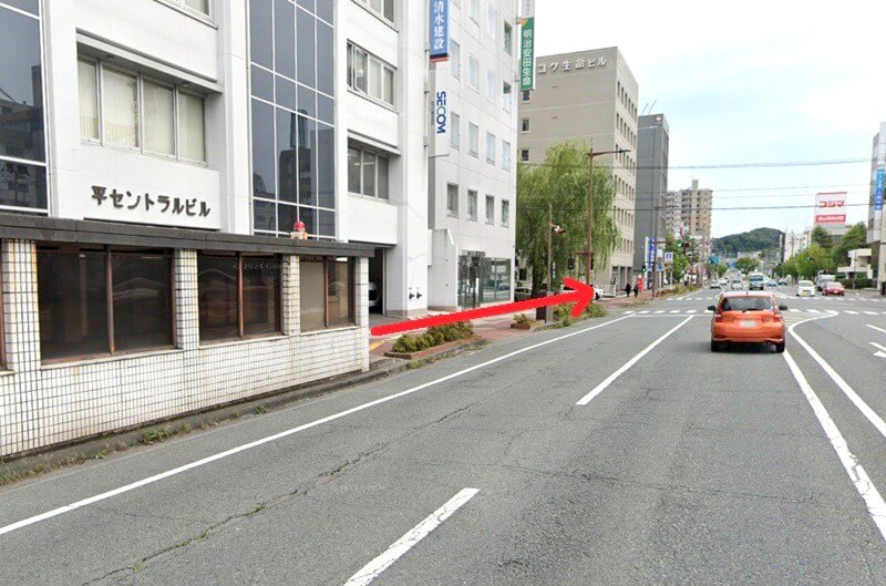 タカラスタンダード いわきショールームまでの徒歩経路