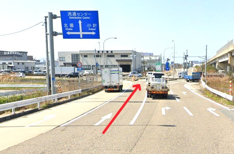 タカラスタンダード 新潟ショールームまでの車の経路