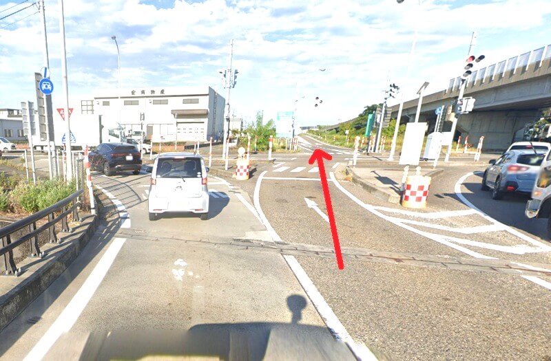 タカラスタンダード 新潟ショールームまでの車の経路