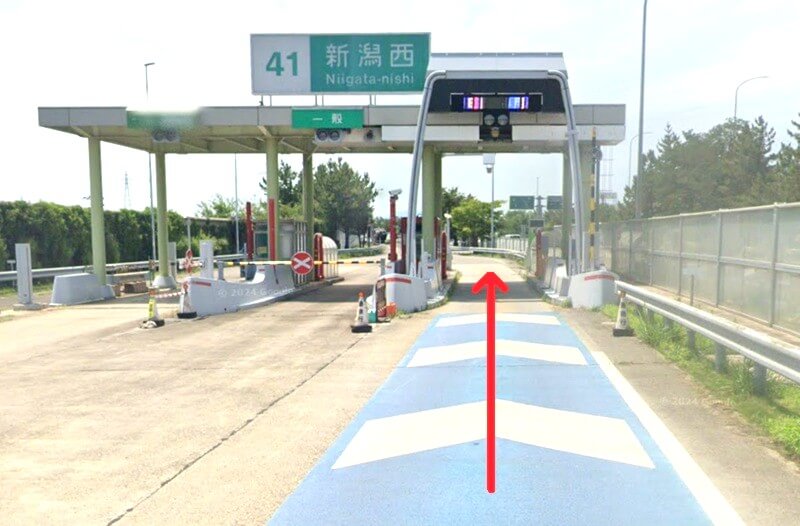 タカラスタンダード 新潟ショールームまでの車の経路