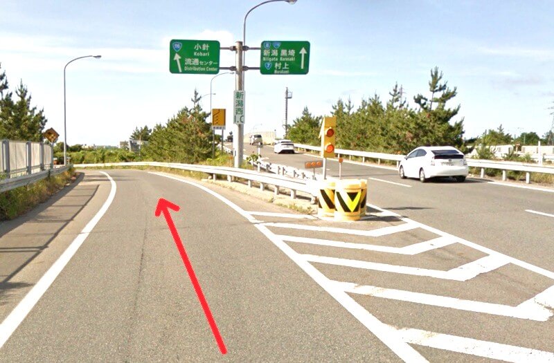 タカラスタンダード 新潟ショールームまでの車の経路