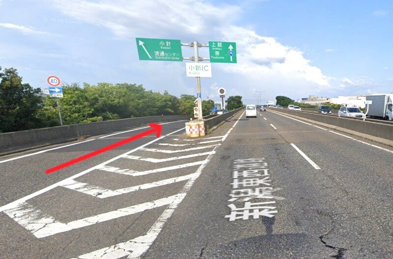 タカラスタンダード 新潟ショールームまでの車の経路