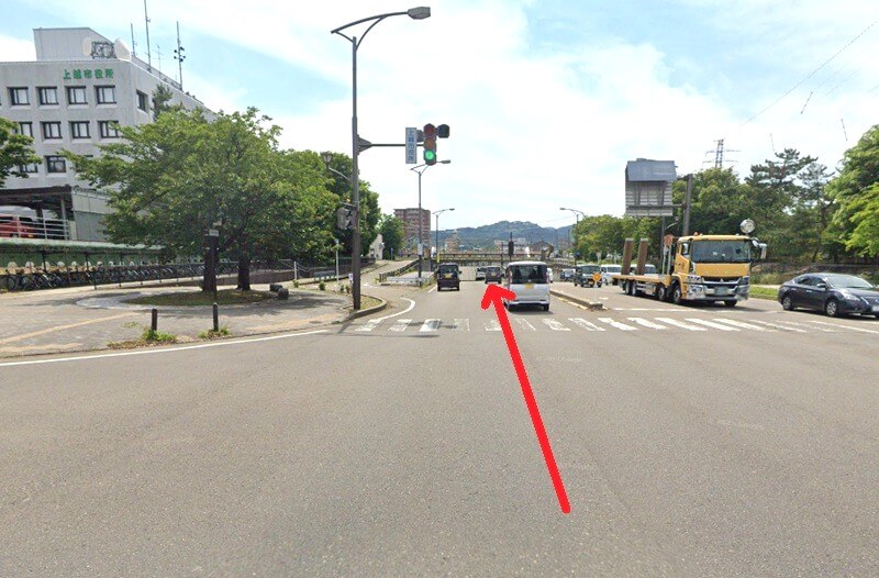 タカラスタンダード 上越ショールームまでの車の経路