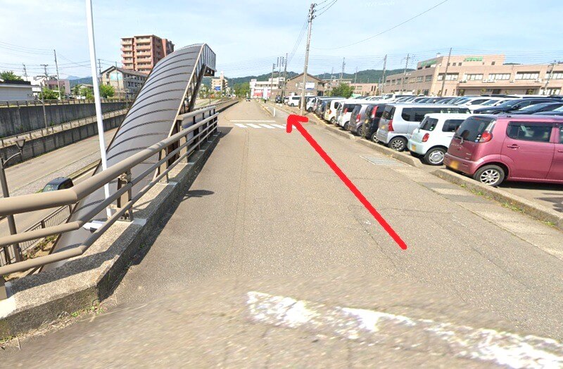 タカラスタンダード 上越ショールームまでの徒歩経路