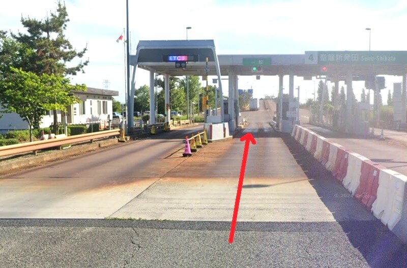 タカラスタンダード 新発田ショールームまでの車の経路