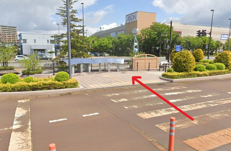 タカラスタンダード 新発田ショールームまでの徒歩経路