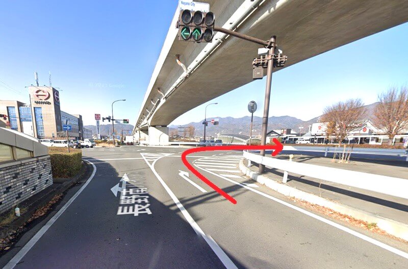 タカラスタンダード 長野ショールームまでの車の経路