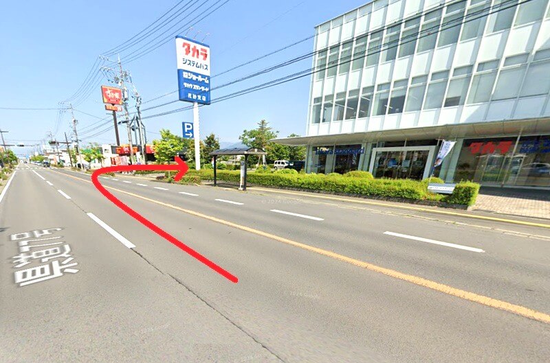 タカラスタンダード 長野ショールームまでの車の経路