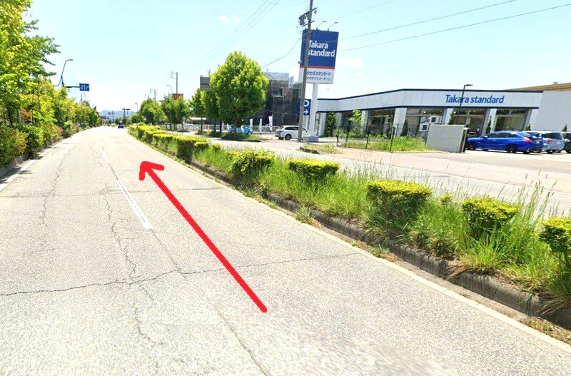 タカラスタンダード 佐久平ショールームまでの車の経路