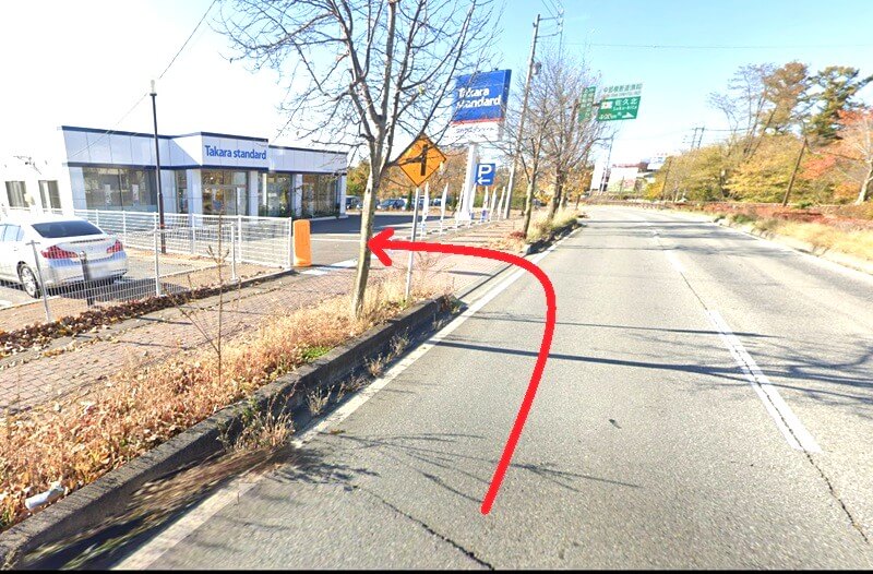 タカラスタンダード 佐久平ショールームまでの車の経路