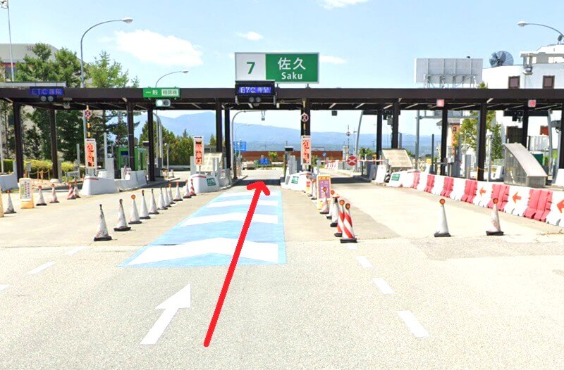 タカラスタンダード 佐久平ショールームまでの車の経路