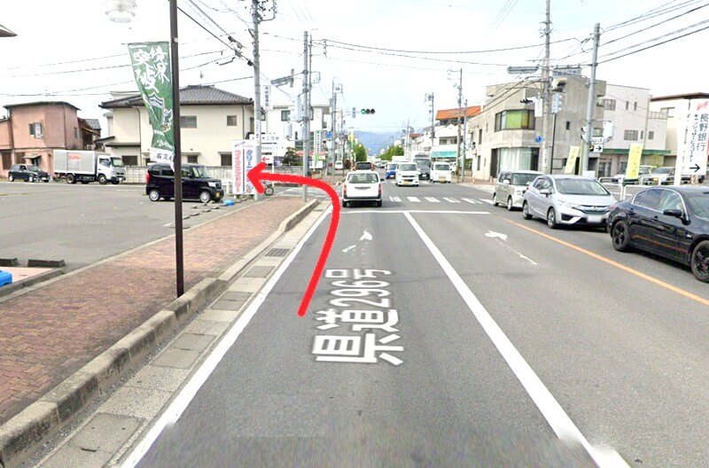 タカラスタンダード 松本ショールームまでの車の経路