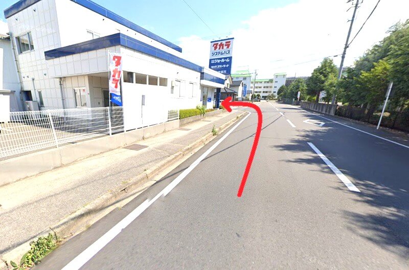 タカラスタンダード 松本ショールームまでの徒歩経路