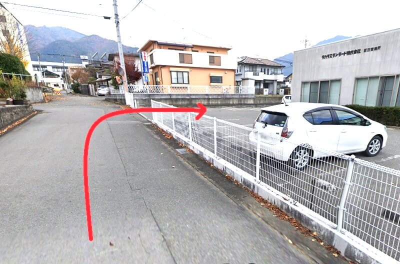 タカラスタンダード 飯田ショールームまでの車の経路