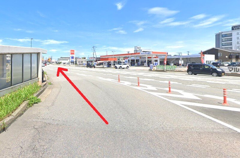富山ショールームまでの車の経路
