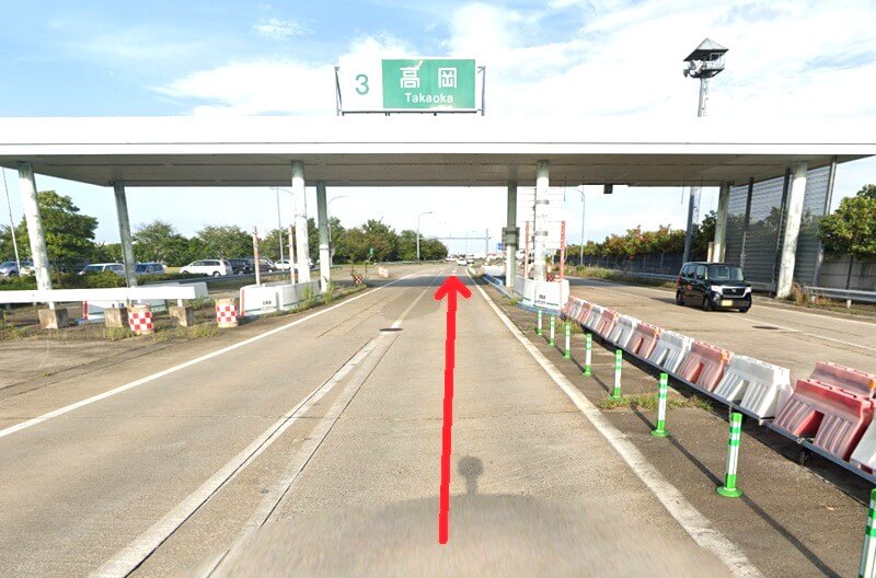 タカラスタンダード 高岡ショールームまでの車の経路