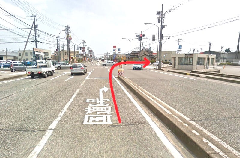 タカラスタンダード 高岡ショールームまでの車の経路