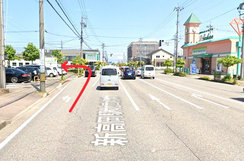 タカラスタンダード 高岡ショールームまでの車の経路