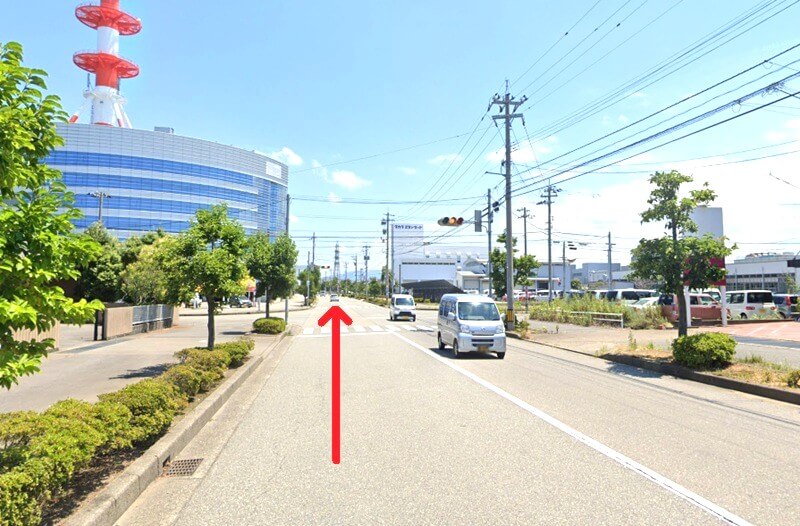 タカラスタンダード 金沢ショールームまでの車の経路