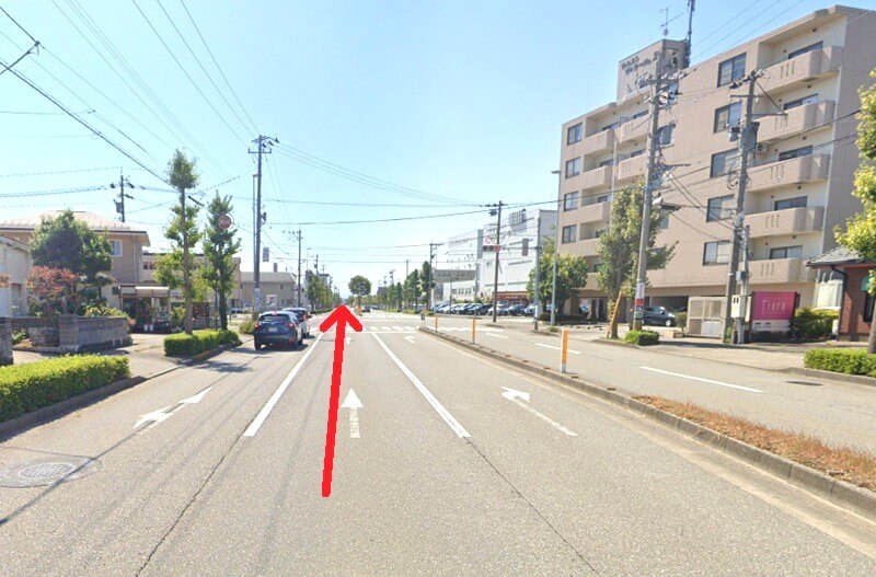 タカラスタンダード 金沢ショールームまでの車の経路