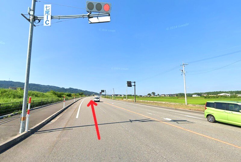 タカラスタンダード 能登ショールームまでの車の経路
