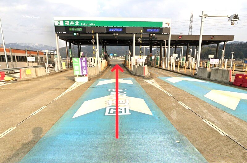 タカラスタンダード 福井ショールームまでの車の経路