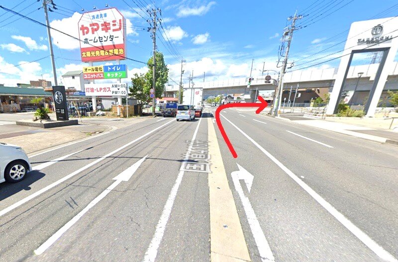 タカラスタンダード 福井ショールームまでの車の経路