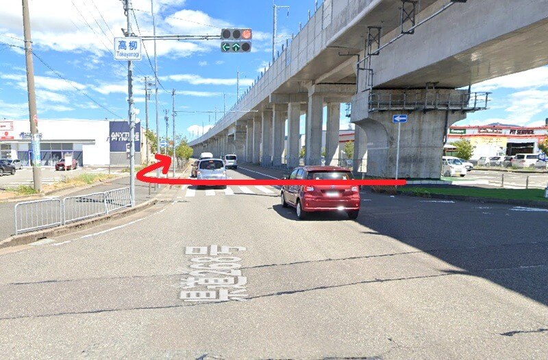 タカラスタンダード 福井ショールームまでの徒歩経路