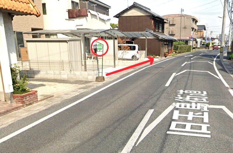 タカラスタンダード 倉敷ショールームまでの徒歩経路
