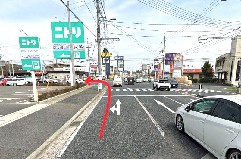 タカラスタンダード 津山ショールームまでの車の経路