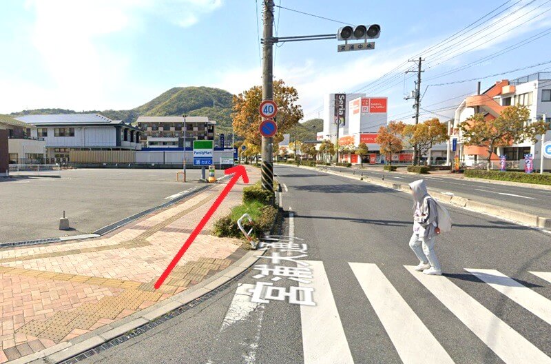 タカラスタンダード 三原ショールームまでの徒歩経路