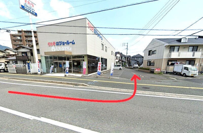 タカラスタンダード 安佐南ショールームまでの車の経路