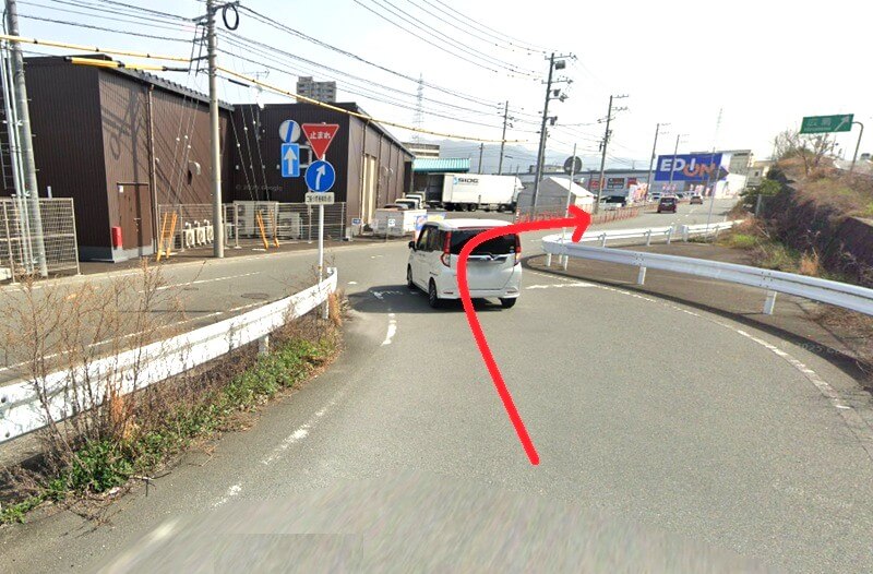 タカラスタンダード 山口ショールームまでの車の経路