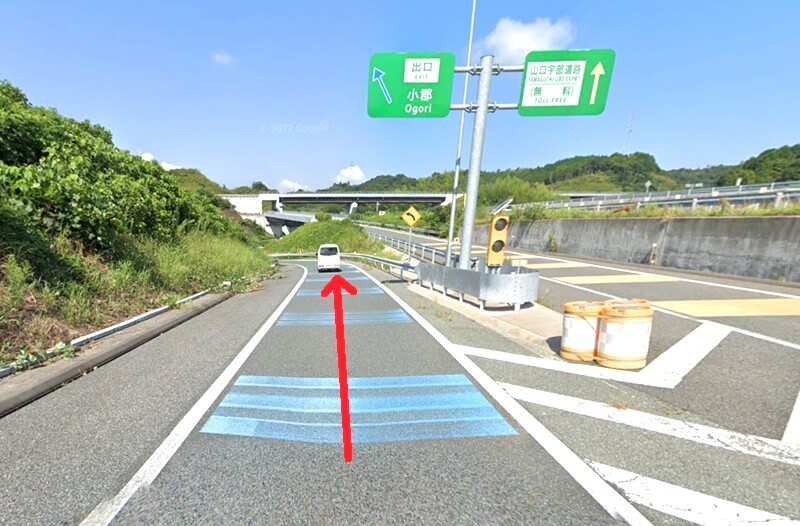 タカラスタンダード 山口ショールームまでの車の経路