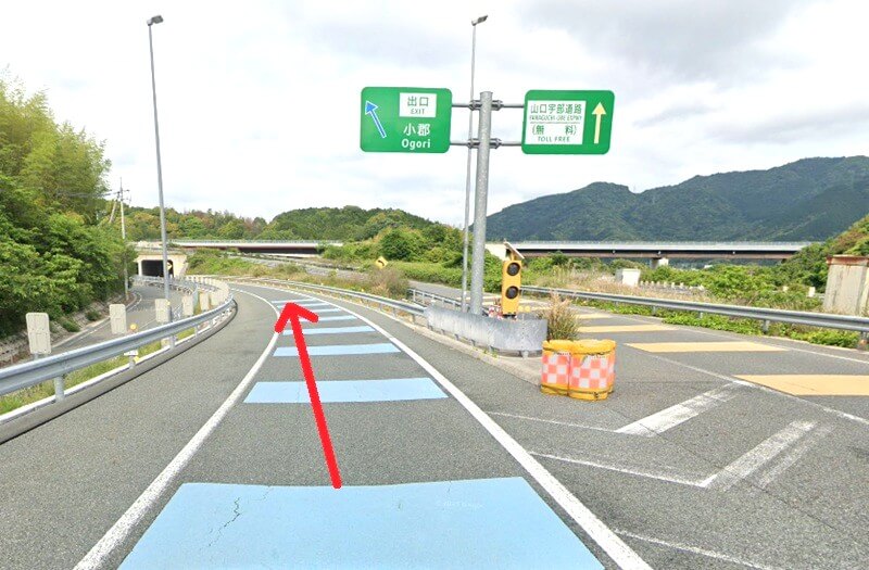 タカラスタンダード 山口ショールームまでの車の経路