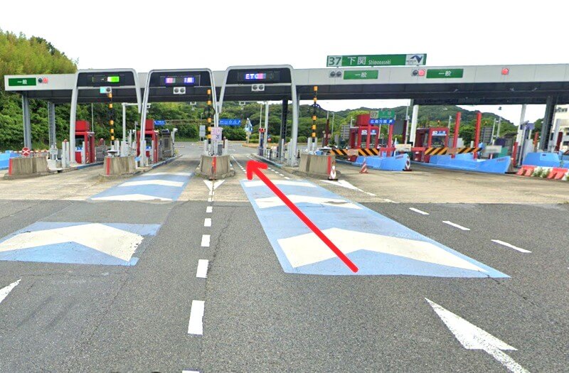 タカラスタンダード 下関ショールームまでの車の経路