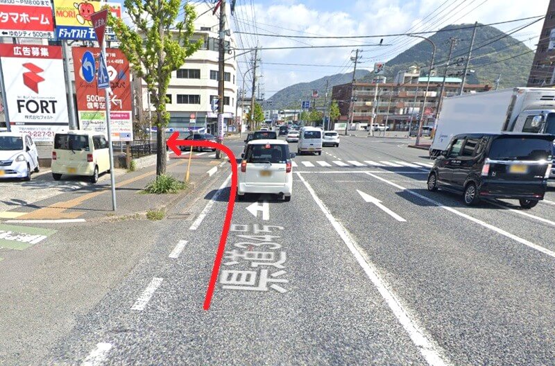 タカラスタンダード 下関ショールームまでの車の経路