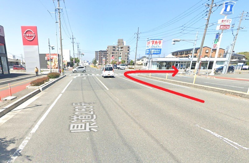 タカラスタンダード 下関ショールームまでの車の経路