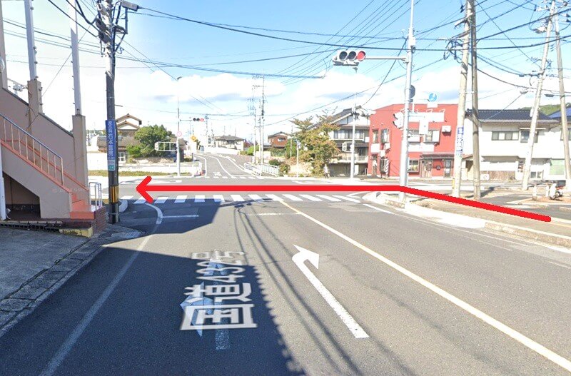 タカラスタンダード 松江ショールームまでの徒歩経路