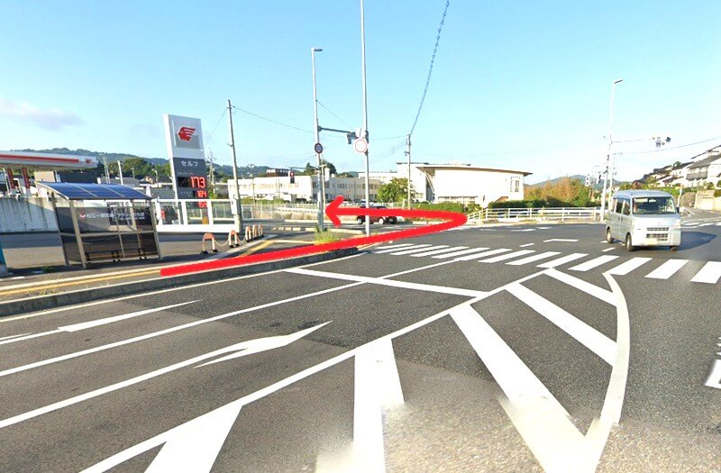 タカラスタンダード 松江ショールームまでの徒歩経路