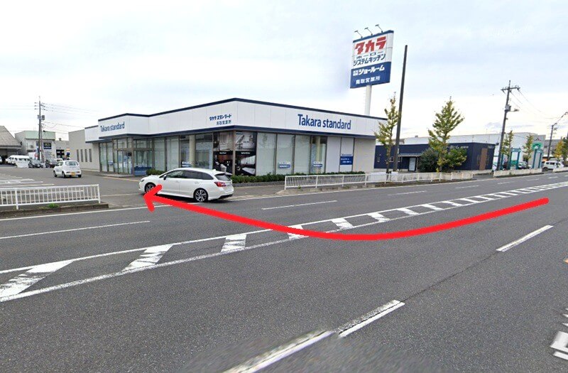 タカラスタンダード 鳥取ショールームまでの車の経路