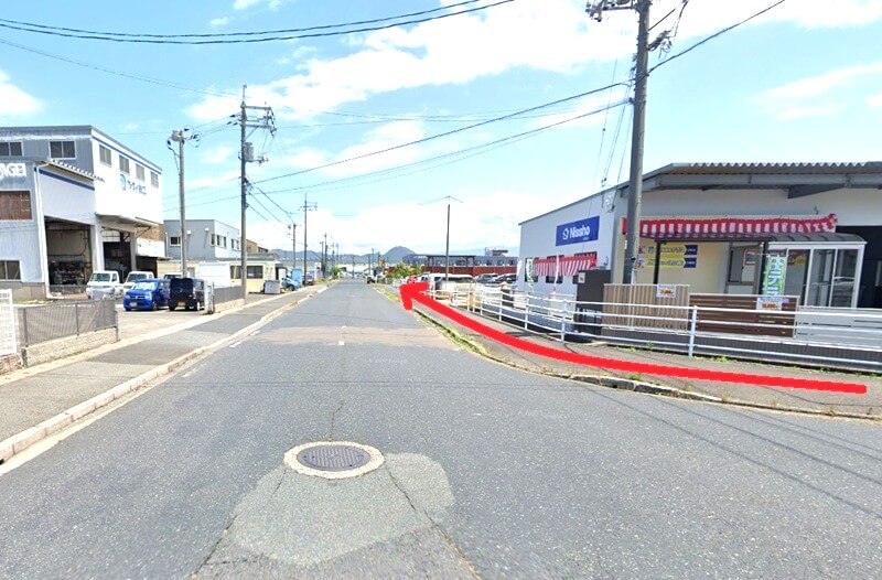 タカラスタンダード 鳥取ショールームまでの徒歩経路